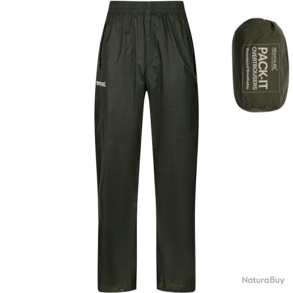 Surpantalon Regatta Pack-It Overtrousers vert kaki XXL