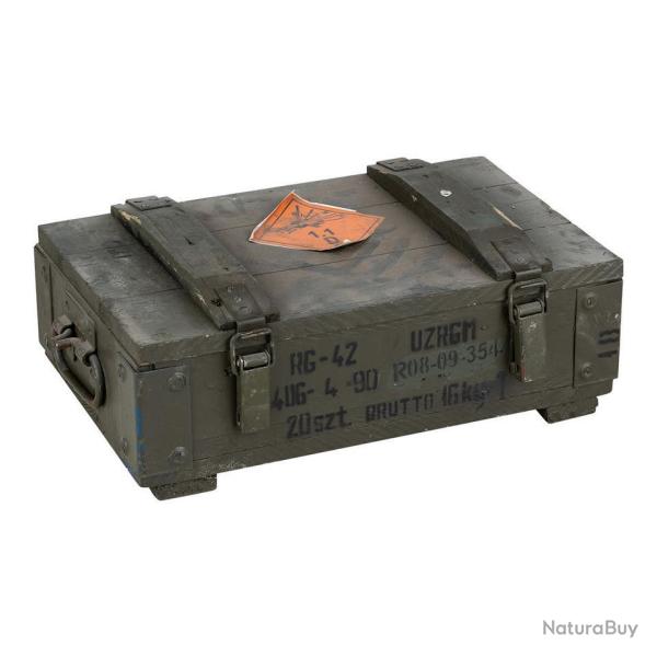 Caisse militaire bois occasion 48x28x16cm