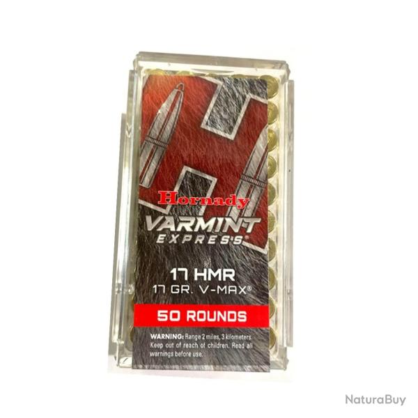 HORNADY 17HMR 17 GR V-MAX x50