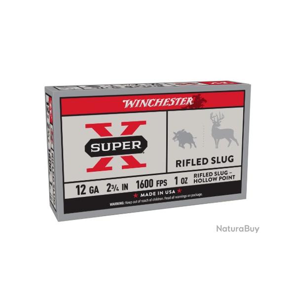 1 Boite de Slug Super X Winchester 12/70 28g