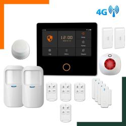 Kit d'alarme maison sans fil GSM, 4G, Installation facile Autocollants dissuasifs