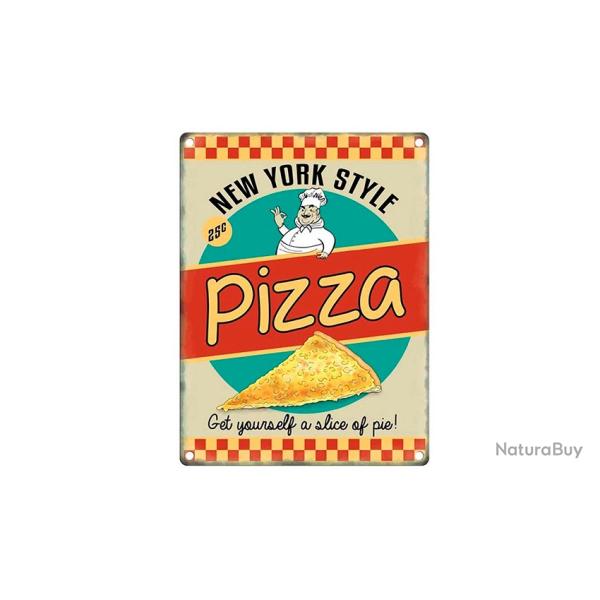 Plaque en m�tal Pizza
