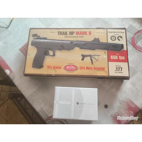Vends pistolet TRAIL NP MARKII avec deux Red Dot