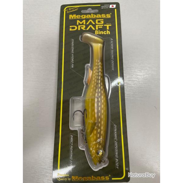 !! Ope -45%!! LEURRE MEGABASS MAG DRAFT 8inch col PIKE