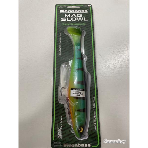 !! Ope -45%!! LEURRE MEGABASS MAG SLOWL 9inch col SHINY PERCH