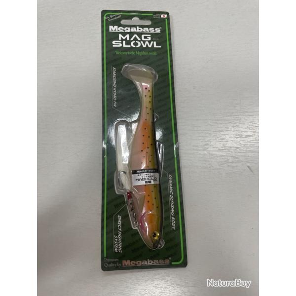 !! Ope -45%!! LEURRE MEGABASS MAG SLOWL 7inch col NUDE RAINBOW