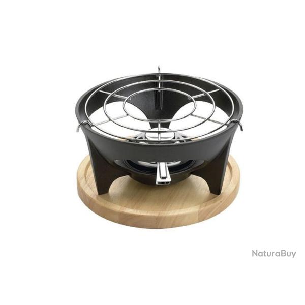 Rechaud a fondue noir pour caquelons savoyards Invicta