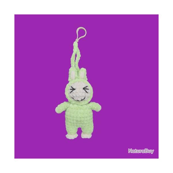 Labubu Porte Cls Amigurumi Crochet Peluche Fait Main Neuf * LIVRAISON GRATUITE *