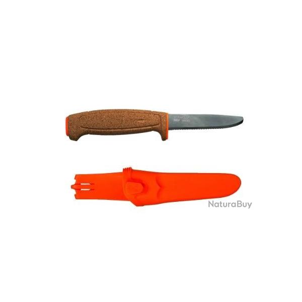 COUTEAU MORAKNIV FLOTTANT LIEGE LAME INOX MIXTE 96MM (MO13131)
