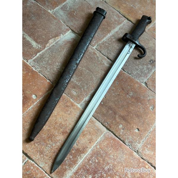 Ba�onnette fran�aise Berthier 1892 1er type monomatricule - WW1