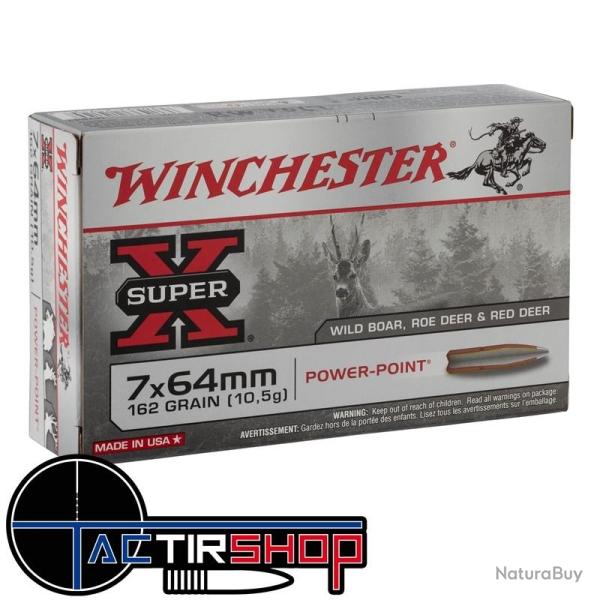 Munitions Winchester Power-Point 7x64 mm 162 gr Boite 20