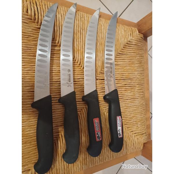couteaux de boucher Giesser alv�ol�s neufs 20 cm