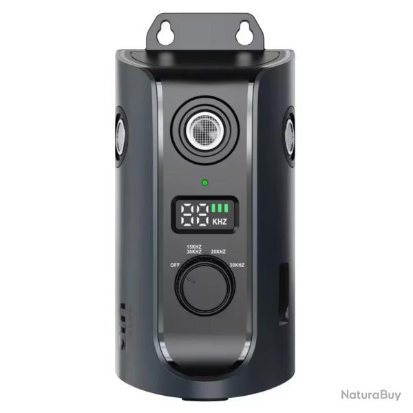 Dispositif Anti-Aboiement � Ultrasons Solaire Rechargeable | �tanche IPX5, 15m Port�e, 118 dB