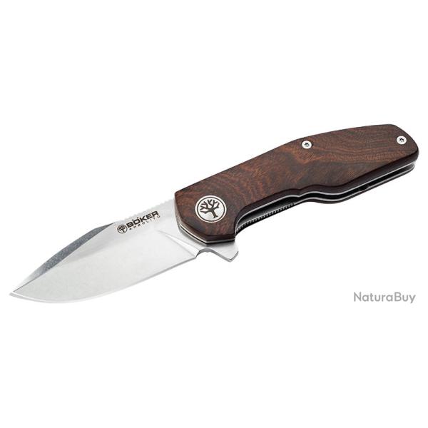 Boker Couteau Herona - Lame 72mm - Manche Guyacan - Clip