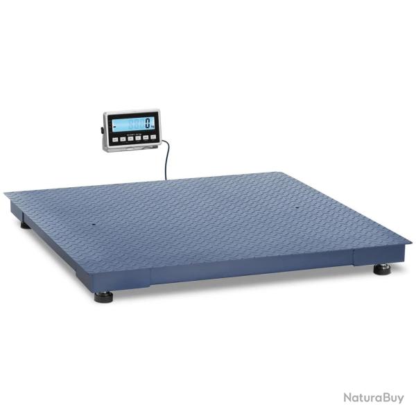 Balance au sol 3 000 kg / 1 kg 120 x 120 cm avec �cran LCD externe acier inoxydable pvc acier au ca