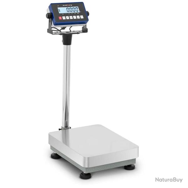 Balance plateforme professionnelle industrielle p�se-colis 60 kg / 0,002 kg 30 x 40 cm kg/lb acier