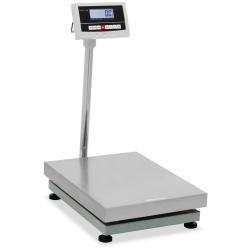 Balance plateforme professionnelle industrielle p&egrave;se-colis 300 kg / 0,01 kg 45 x 60 cm kg/lb acier