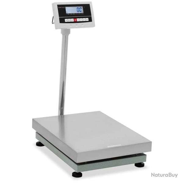 Balance plateforme professionnelle industrielle p�se-colis 300 kg / 0,01 kg 45 x 60 cm kg/lb acier