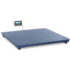 Balance au sol 3 000 kg / 1 kg 150 x 150 cm avec &eacute;cran LCD acier inoxydable 14_0008317