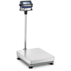 Balance plateforme professionnelle industrielle p&egrave;se-colis 150 kg / 0,005 kg 40 x 50 cm kg/lb acier