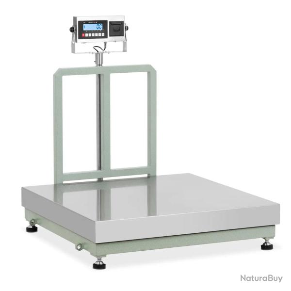 Balance plateforme professionnelle industrielle p�se-colis 600 kg / 0,05 kg 100 x 100 cm gris argen