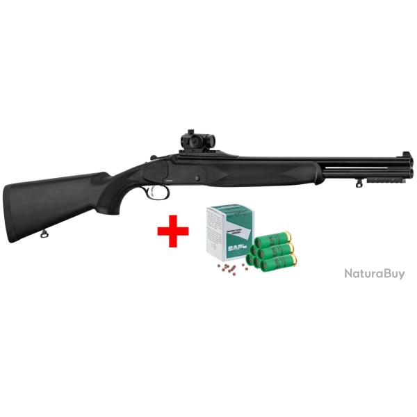 Pack tactique Fusil superpos�s Country Slug Tactical + accessoires - Cal. 12/76 - 12/76