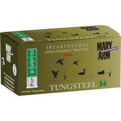 Cartouches MARY TUNGSTEEL 40 MAGNUM calibre 12/76 40g n&deg;4A/5T mixte x10