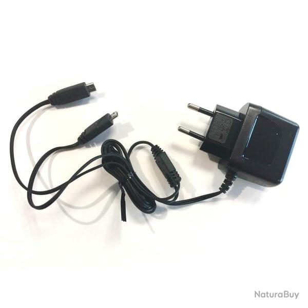 Chargeur secteur pour Motorola T82 et T82ex, T92 H2O (Version Micro-USB)