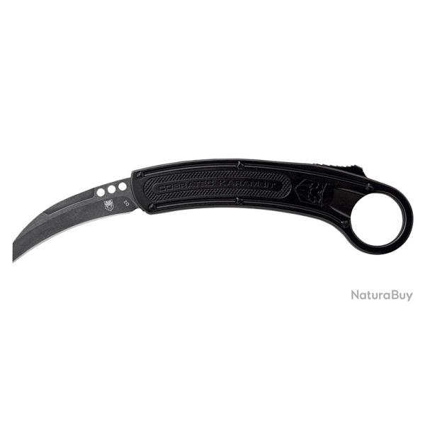 Couteau Boker Karambit Black - Lame 70mm - Manche Aluminium - Anneau