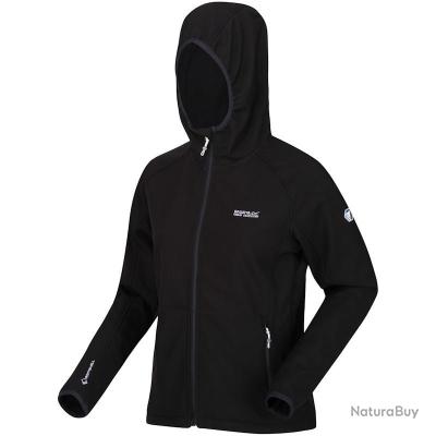 Regatta Veste Arec III Homme - Softshell Déperlante, Capuche, Bleu Marine - Idéale Printemps Et Automne