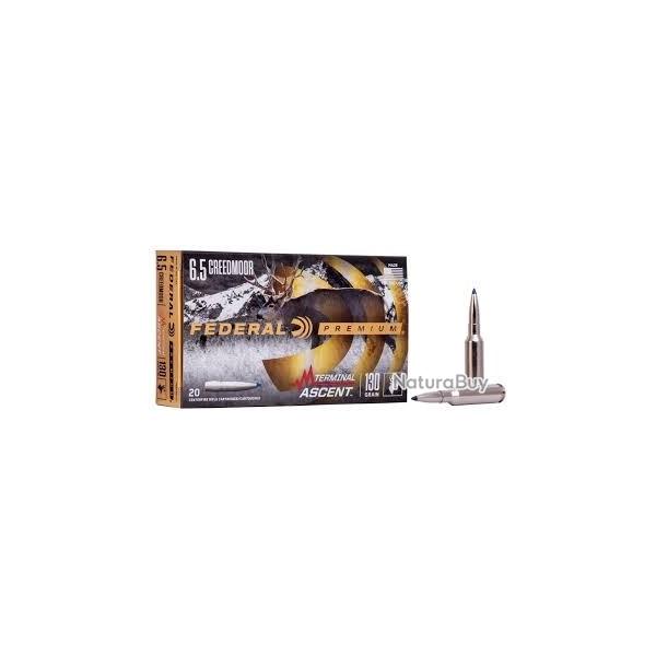 Munitions FEDERAL cal.6.5 creedmoor Terminal Ascent 130gr par 20