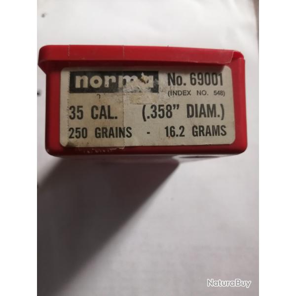 projectiles Norma SP cal. 35whelen (358) 16,2 grammes