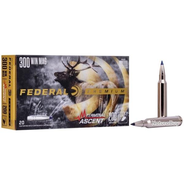 Munitions FEDERAL cal.300win Terminal Ascent 175gr par 60