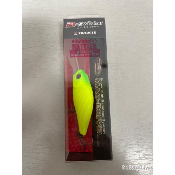 !! Ope -45%!! LEURRE ZIPBAITS B-SWITCHER 4.0 RATTLER 65mm 13.3gr col 071