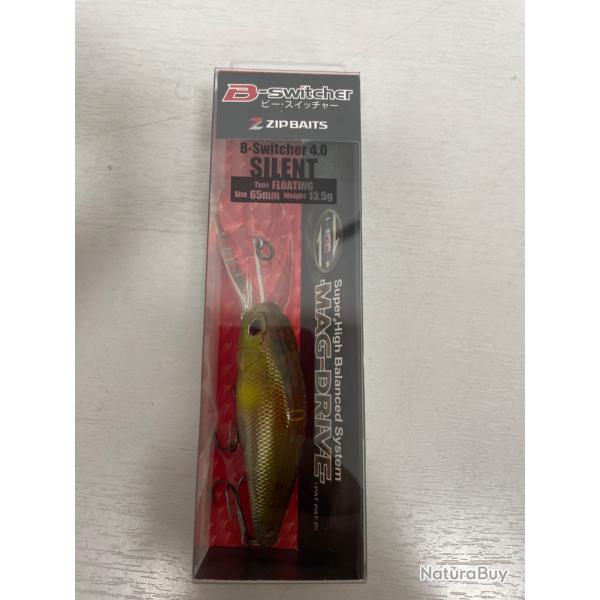 !! Ope -45%!! LEURRE ZIPBAITS B-SWITCHER 4.0 SILENT  65mm 13.3gr col 820