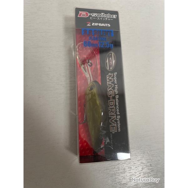 !! Ope -45%!! LEURRE ZIPBAITS B-SWITCHER 4.0 SILENT  65mm 12.5gr col pike shining