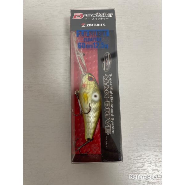!! Ope -45%!! LEURRE ZIPBAITS B-SWITCHER 4.0 SILENT  65mm 12.5gr col oyanirani
