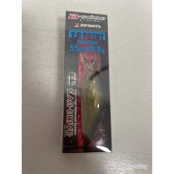 !! Ope -45%!! LEURRE ZIPBAITS B-SWITCHER 2.0 SILENT 55mm 10.0gr col Pike shining