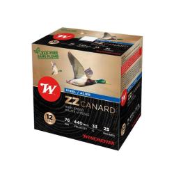 Cartouches WINCHESTER ZZ CANARD ACIER 12/76 33g n&deg;6 x25