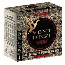 Cartouches TUNET VENT D'EST RED TEMPEST HP calibre 12/76 35g n&deg;4 acier x25