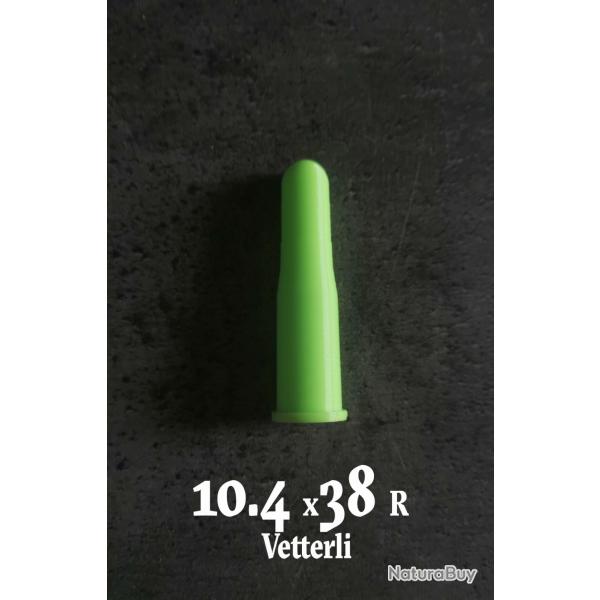 Douilles Amortisseur, tir � sec 10.4 x 38 R Vetterli, � l'unit�