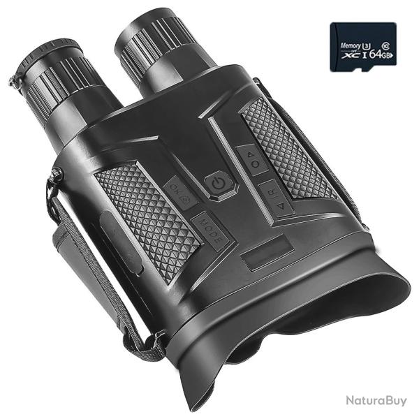 Jumelle Vision Nocturne NV800S 4K UHD 12MP Zoom 5x Optique + 10x Numrique IR 800m Ecran 3"