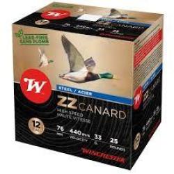 Cartouches WINCHESTER ZZ CANARD ACIER Calibre 12/76 33g n&deg;5 x25