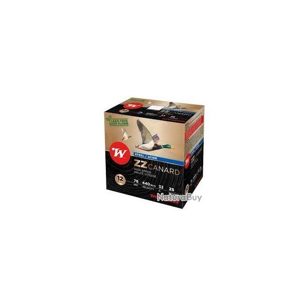 Cartouches WINCHESTER ZZ CANARD ACIER Calibre 12/76 33g n�5 x25