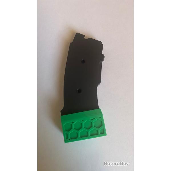 Talon de chargeur CZ455 CZ457 mod�le TCZ-Hexa (base pad) vert