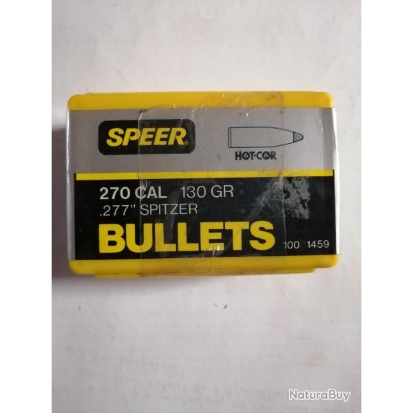 speer hot cor spitzer cal. 270  8,4 grammes