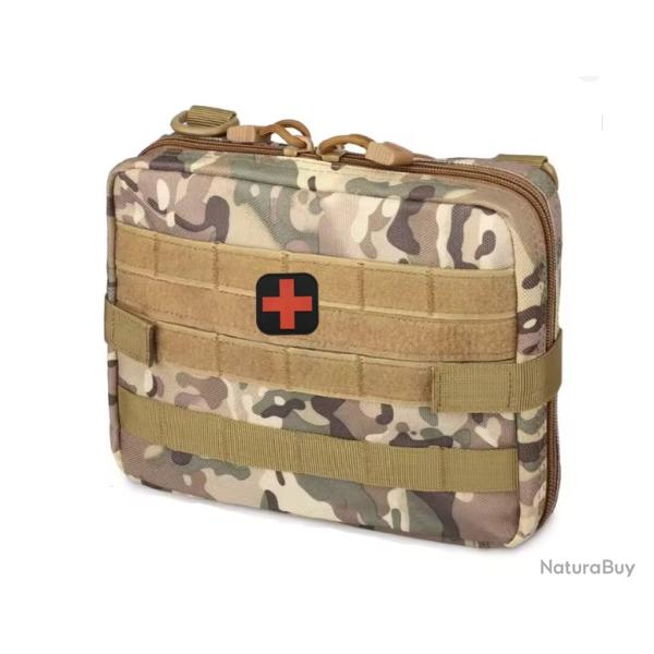 Grande sacoche tactique de secours treillis - Livraison gratuite