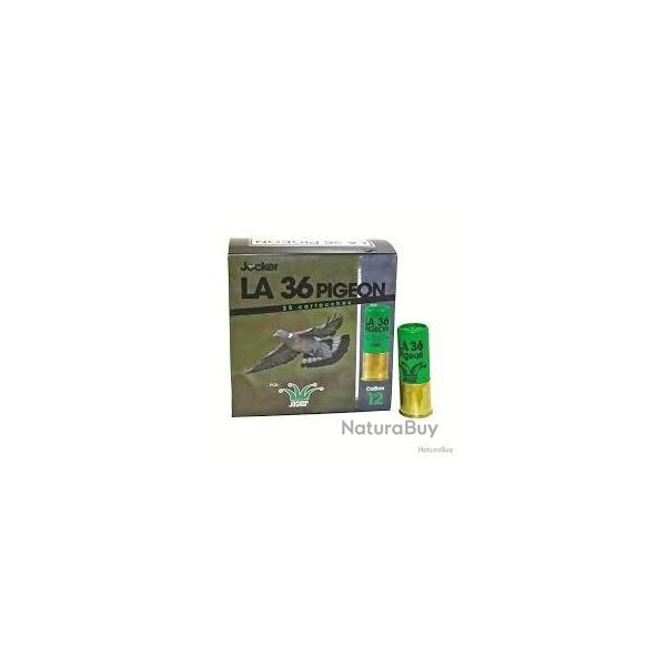 Cartouches JOCKER LA 36 PIGEON 36g calibre 12/70 BJ n�6 x25