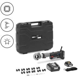 Pince &agrave; sertir hydraulique 16 &agrave; 300 mm&sup2; pressage hexagonal 60 kn caoutchouc plastique acier noir gr