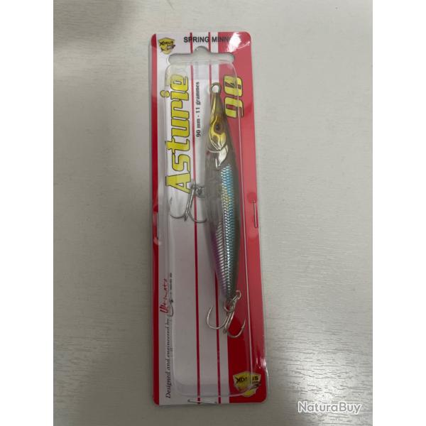 !! Ope -45%!! LEURRE XORUS ASTURIE 90 11gr col spring minnow